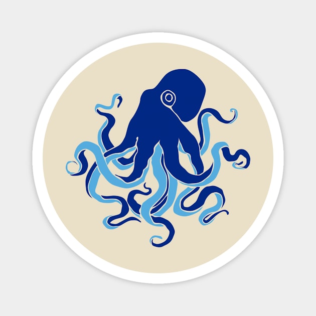 Deep octopus Magnet by candelanieto